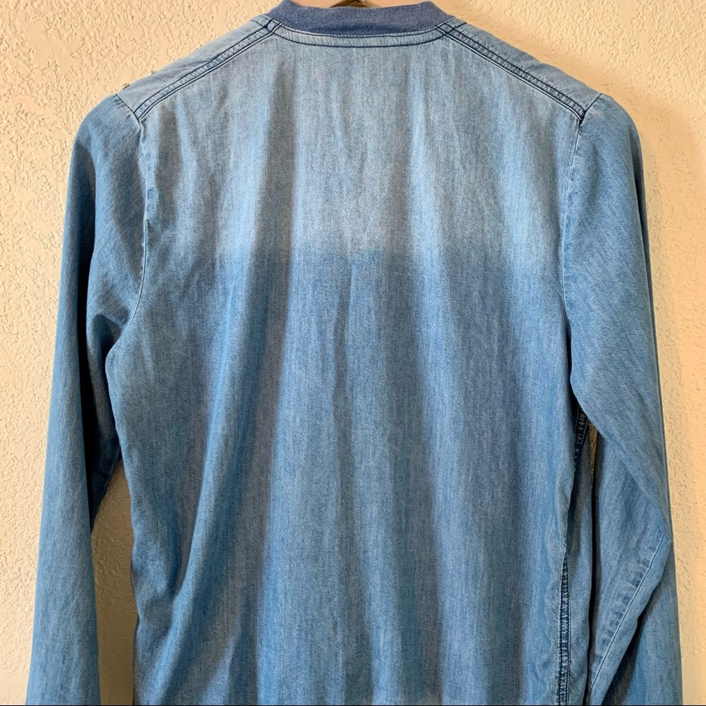 Macy’s mstylelab Full-Zip Ombré Denim Jacket - Picture 6 of 9